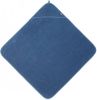Jollein Hooded Towel Badstof jeans blauw 75 x 75 cm online kopen