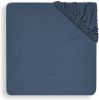 Jollein Hoeslaken Wieg Jersey Jeans Blue 40/50 x 80/90 cm online kopen