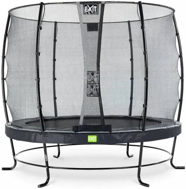 EXIT Toys Exit Elegant Premium Trampoline Met Veiligheidsnet Rond Deluxe 427 Cm Zwart