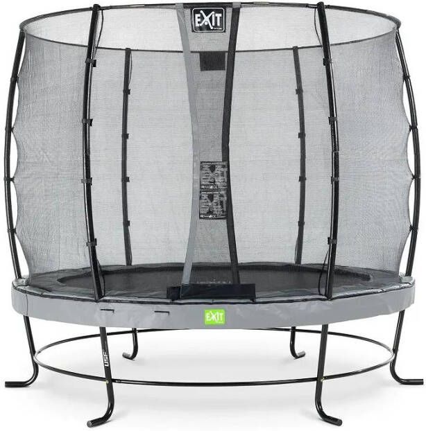 EXIT Toys Exit Elegant Trampoline Met Veiligheidsnet Economy Rond 305 Cm Grijs