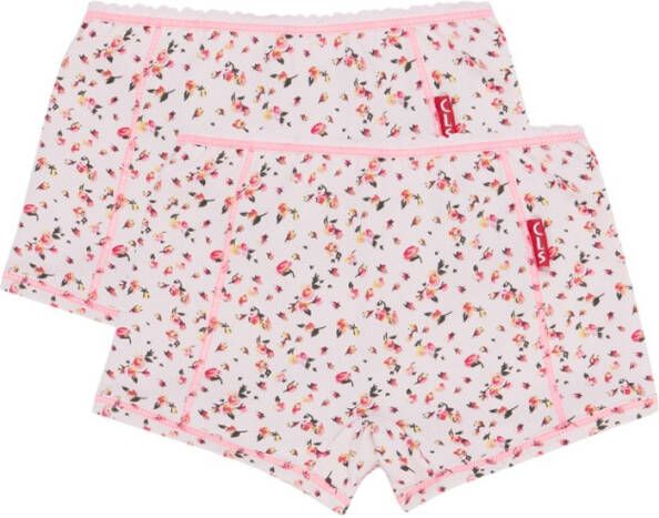 Claesens ! Meisjes 2 Pack Boxer -- All Over Print Katoen/lycra