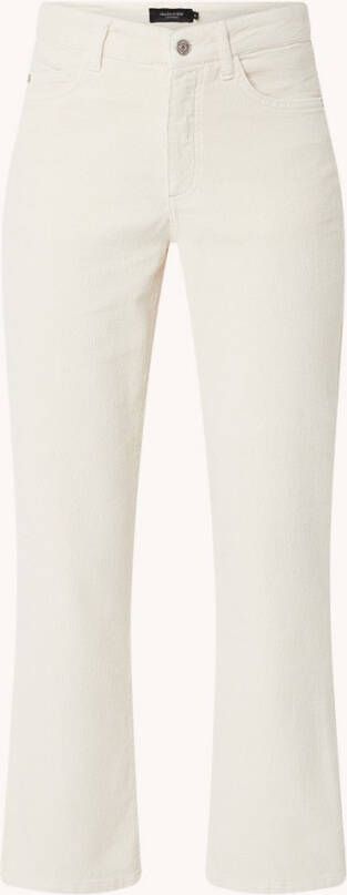 Claudia Sträter Rianne high waist straight fit jeans van corduroy
