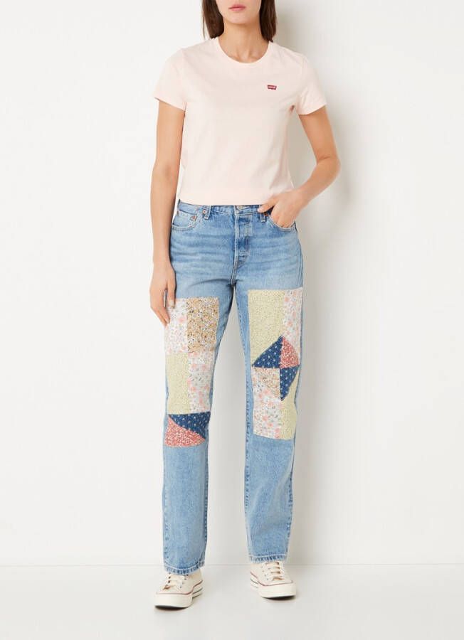 Levi's Black Levis Perfect Tee Mineral Zwarte T shirt , Zwart, Dames