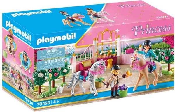 Playmobil ® Constructie speelset Paardrijlessen in de stal(70450 ), Princess Made in Germany(185 stuks )