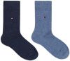 Tommy Hilfiger Sokken Kids Sock Basic 2P Blauw online kopen
