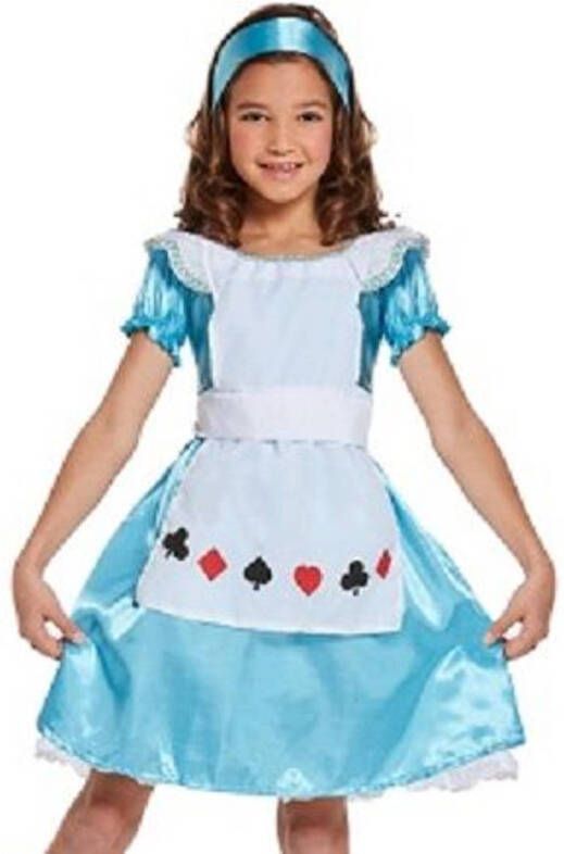 Merkloos Kinderen Meisjes 3 delig Schattig Alice In Wonder Land Jurkje