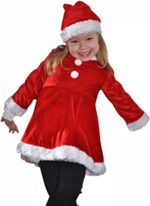 Sandy Fluwelen Kinder Kerstjurkje Meisjes Van Ongeveer 5 Jaar Carnavalsjurken