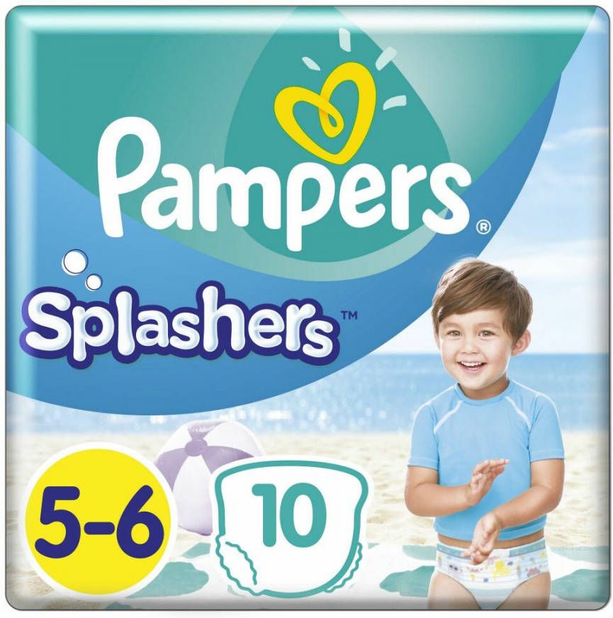 Pampers Splashers maat 5-6 (14+ kg) 10 wegwerpbare zwemluiers