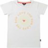 ! Meisjes Shirt Korte Mouw -- Wit Katoen/elasthan online kopen