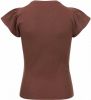 Looxs Revolution T shirt krinkel look cacao voor meisjes in de kleur online kopen