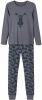 NAME IT KIDS pyjama NKMNIGHTSET met printopdruk grijsblauw online kopen