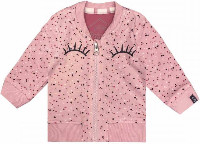 Beebielove ! Meisjes Vest Maat 62 Roze Katoen/elasthan