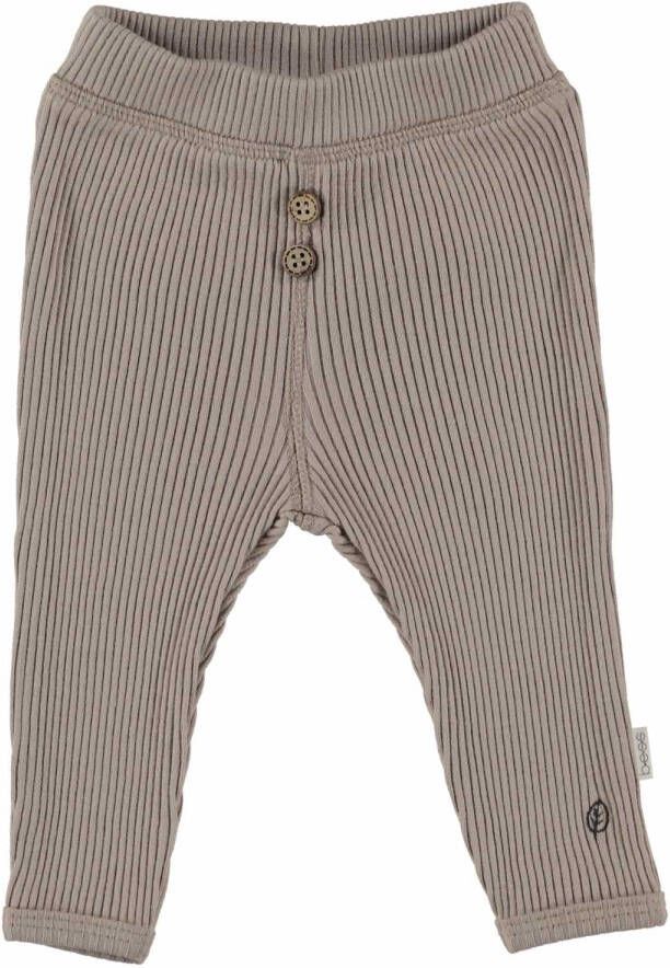 Bess ! Unisex Lange Broek -- Zand Katoen/elasthan