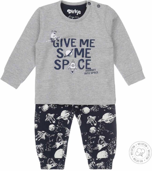 Dirkje ! Jongens Pyjama -- Grijs Katoen/elasthan