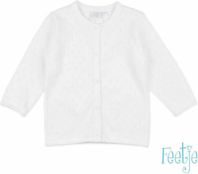 Feetje ! Meisjes Vest -- Wit Katoen