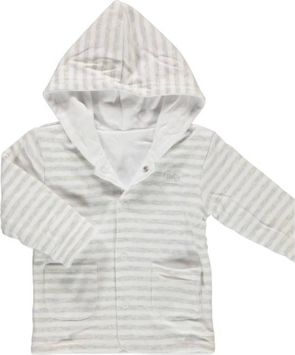 Feetje  Baby Jasje streepjes grijs Grijs Gr.62 Jongen/Meisjes