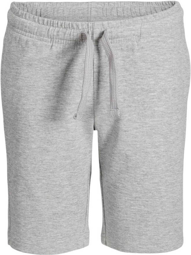 JACK & JONES JUNIOR gemêleerde short JJIBASIC lichtgrijs melange