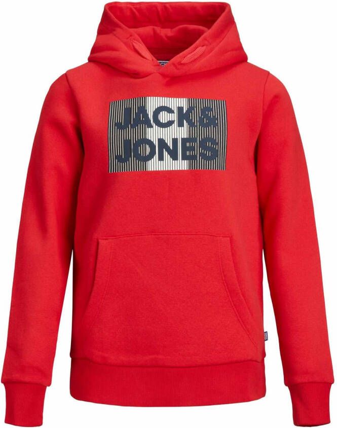 jack & jones ! Jongens Sweater Maat 152 Rood Katoen/polyester