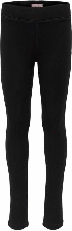 Kids Only ! Meisjes Tregging Maat 134 Zwart Katoen/polyester/elasthan