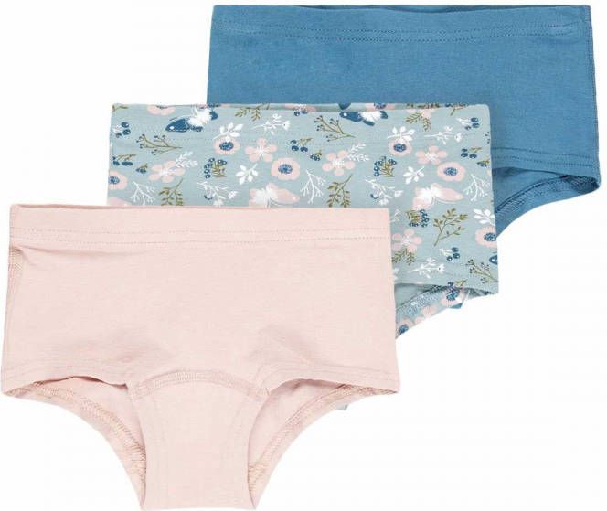 name it ! Meisjes 3 Pack Hipster -- Diverse Kleuren Katoen/elasthan