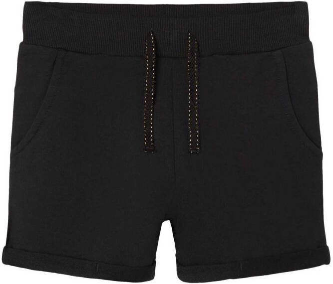 name it ! Meisjes Korte Broek -- Zwart katoen met elasthan/viscose