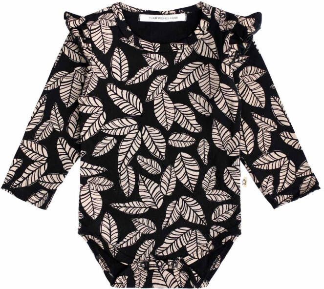 Your Wishes ! Meisjes Romper Lange Mouw -- All Over Print Katoen/elasthan