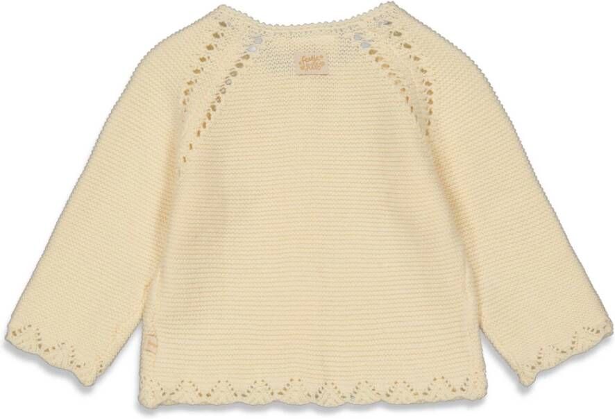 Feetje ! Meisjes Vest -- Ecru Katoen