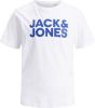 Jack & jones ! Jongens Shirt Korte Mouw Maat 128 Off White Katoen online kopen