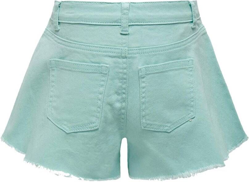 Only ! Meisjes Korte Broek -- Turquoise Katoen/elasthan