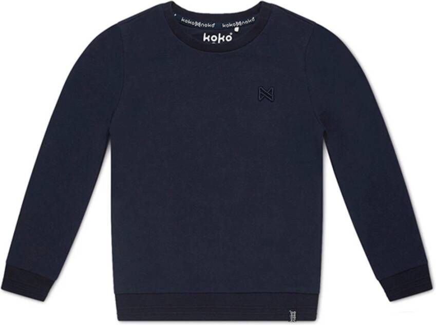 Koko Noko ! Jongens Sweater -- Donkerblauw Katoen/elasthan
