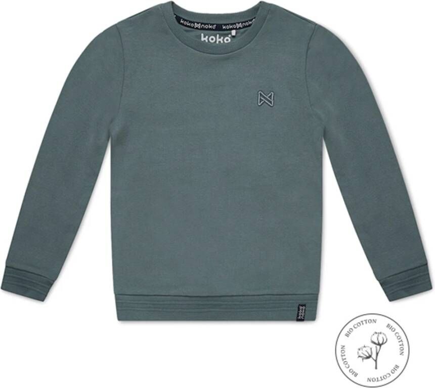 Koko Noko ! Jongens Sweater -- Groen Katoen/elasthan