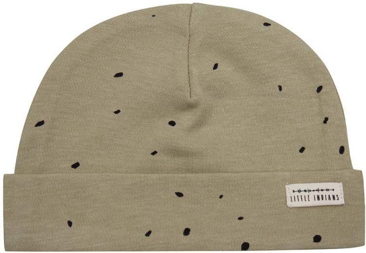 Merkloos Little Indians Muts Dots Junior Katoen Groen/zwart 0 12 Maanden