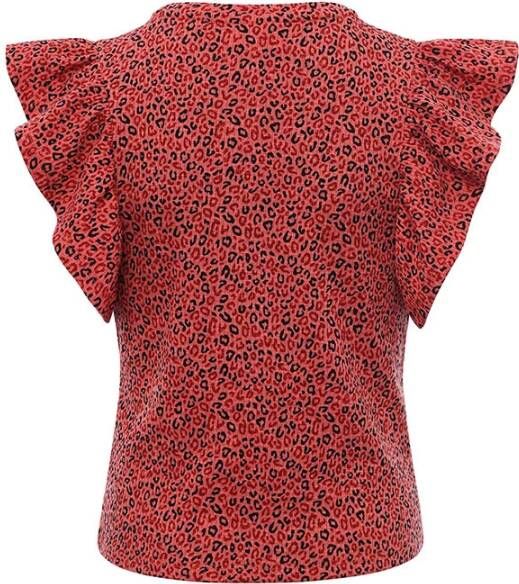 LOOXS ! Meisjes Shirt Korte Mouw -- All Over Print Katoen/polyester