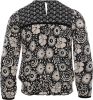 Looxs Revolution Little & me blouse viscose black floral voor meisjes in de kleur online kopen