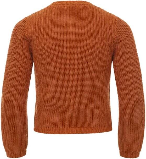 Looxs Revolution Gebreid vest oker voor meisjes in de kleur