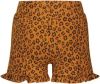 Moodstreet Bruine Shorts Short With Ruffle In Aop Leopard online kopen