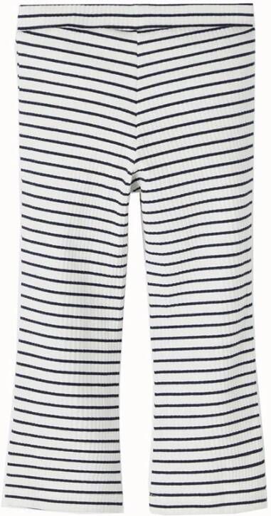 NAME IT MINI ribgebreide flared broek NMFDAE donkerblauw