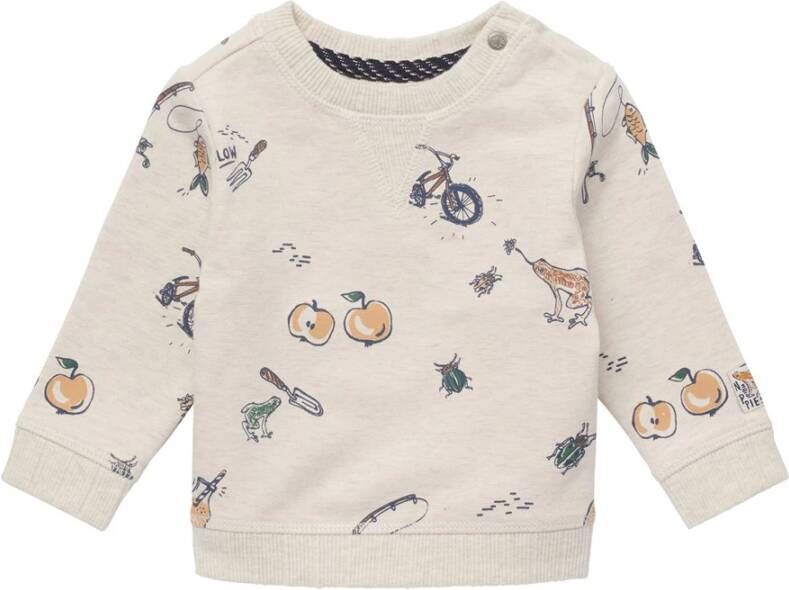 Noppies ! Jongens Sweater -- All Over Print Katoen/elasthan