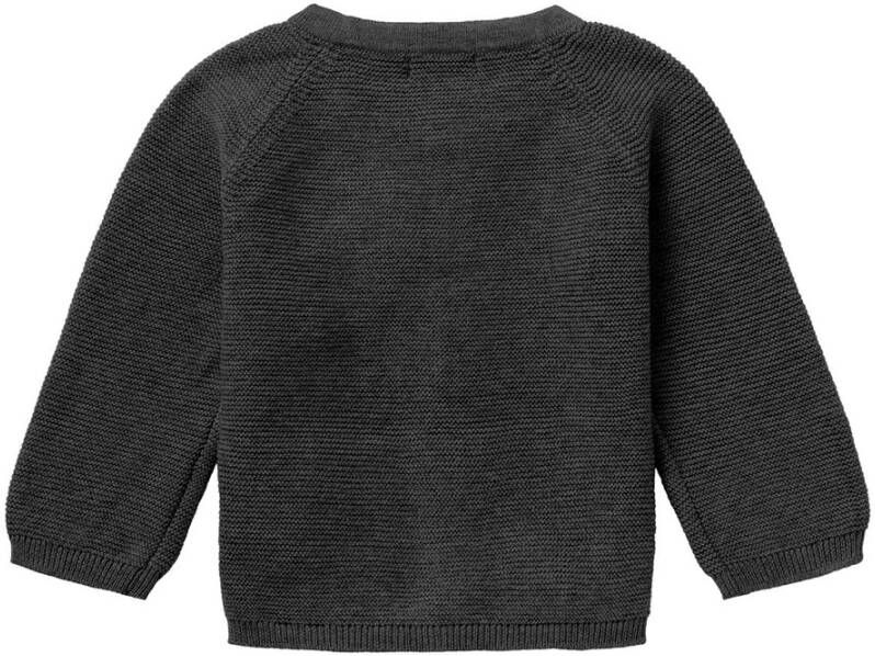 Noppies newborn baby vest Naga van biologisch katoen antraciet