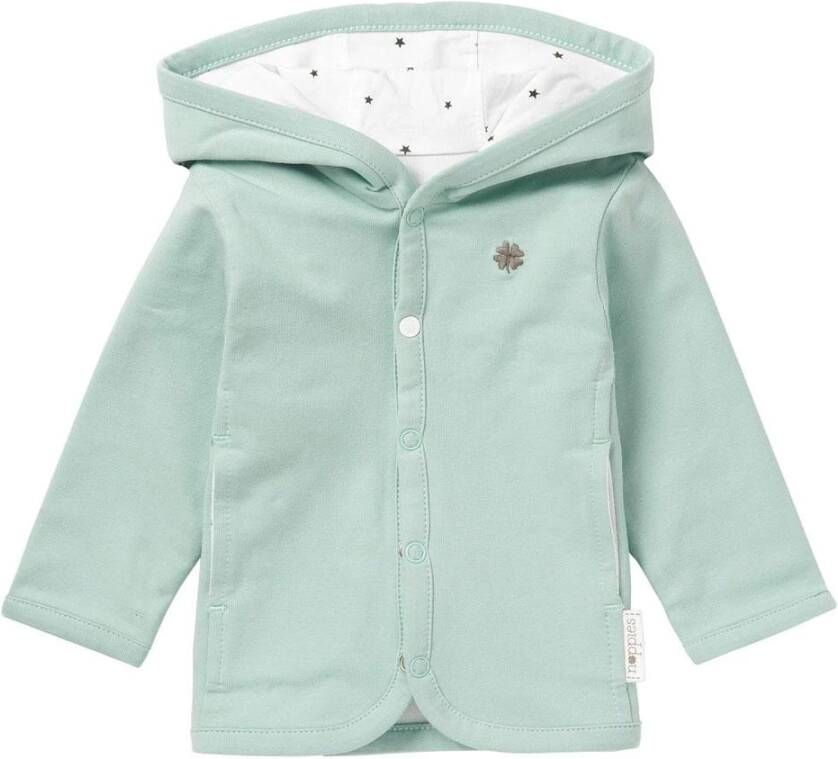 Noppies  Neyborn Cardigan Nusco grey mint Groen Gr.Pasgeborene (0 6 jaar) Jongen/Meisjes