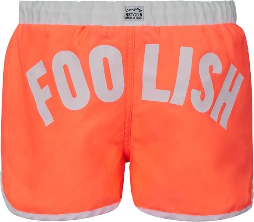 Retour Denim ! Meisjes Zwemshort Maat 128 Koraal Polyester
