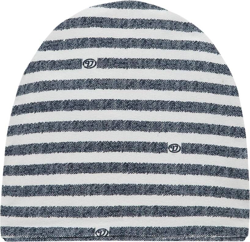 Vingino newborn baby muts Vince donkerblauw/wit