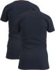 Vingino Donkerblauwe T shirt Boys T shirt Round Neck(2 pack ) online kopen