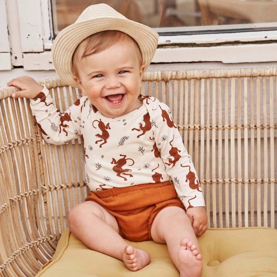 Your Wishes ! Unisex Romper Lange Mouw -- All Over Print Katoen/elasthan