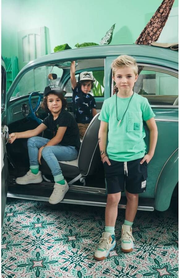 Z8 ! Jongens Sok -- Groen Katoen/polyamide/elasthan