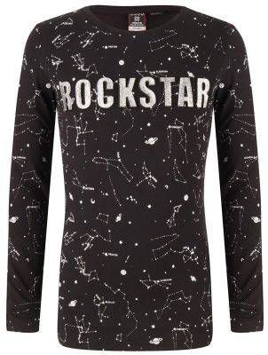 Indian Blue Jeans ! Meisjes Shirt Lange Mouw Maat 104 Zwart Diverse