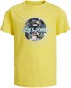 JACK & JONES JUNIOR T shirt JCOFILT met printopdruk geel online kopen
