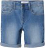 NAME IT KIDS skinny jeans bermuda NKMPETE light denim online kopen