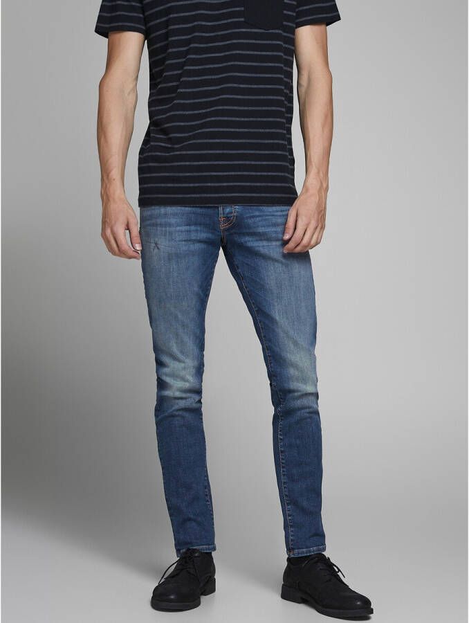 JACK & JONES JEANS INTELLIGENCE slim fit jeans JJIGLENN JJFOX stonewashed