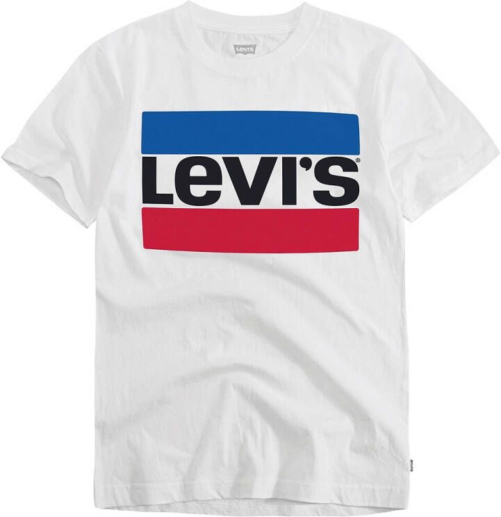 Levis ! Jongens Shirt Korte Mouw -- Off White Katoen